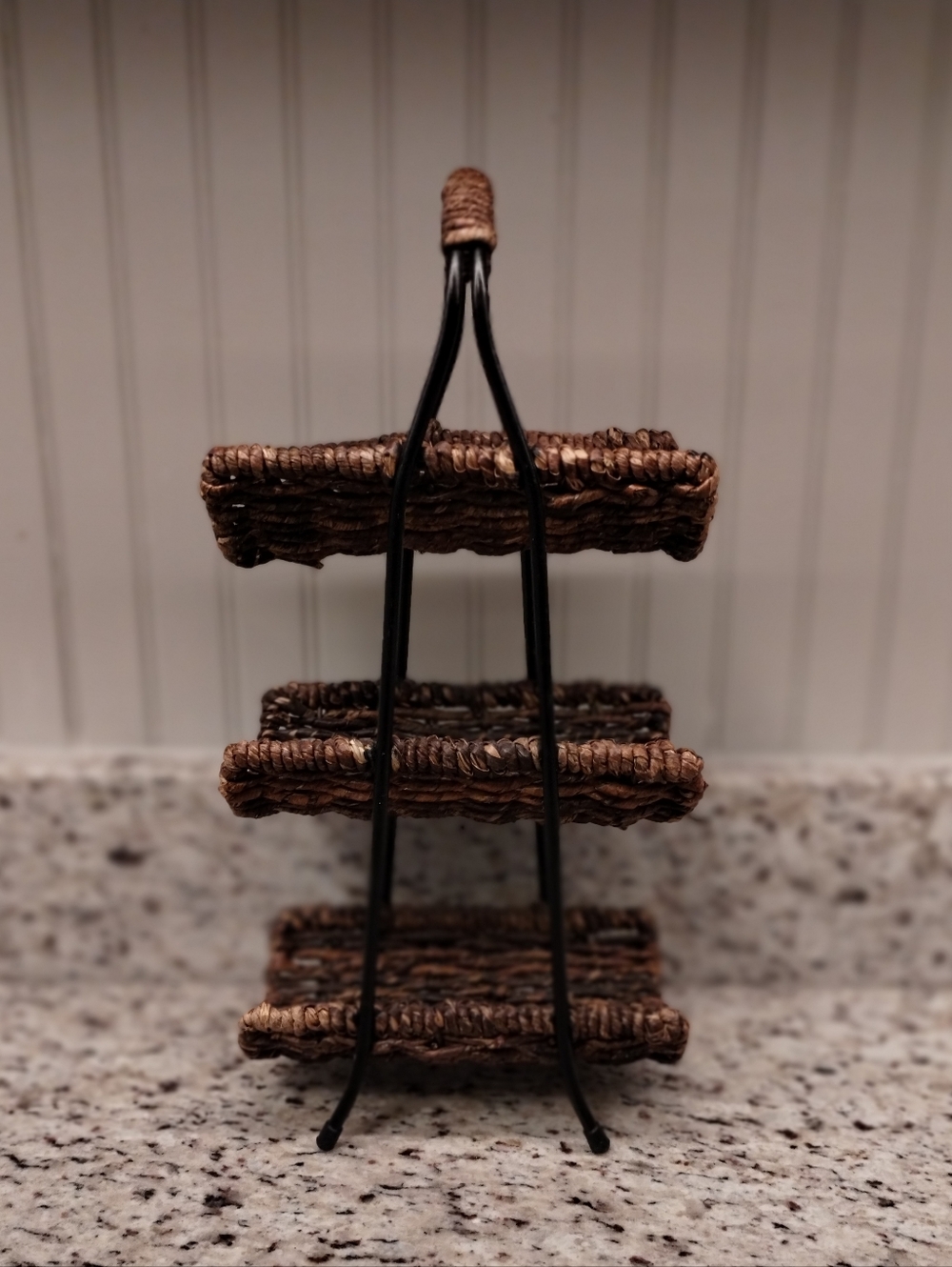 Wine Rack Wicker 3 Tier - Picture 2 of 6